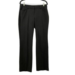 Express Editor Dress Pants Black Mid Rise Size 6R Career Business